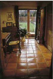 Terracotta Floor buffed out with Classic Terracotta Wax