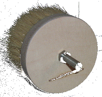 The Burnisher aka the Pine Brush Group Picture ~ natural tampico wax polishing brush